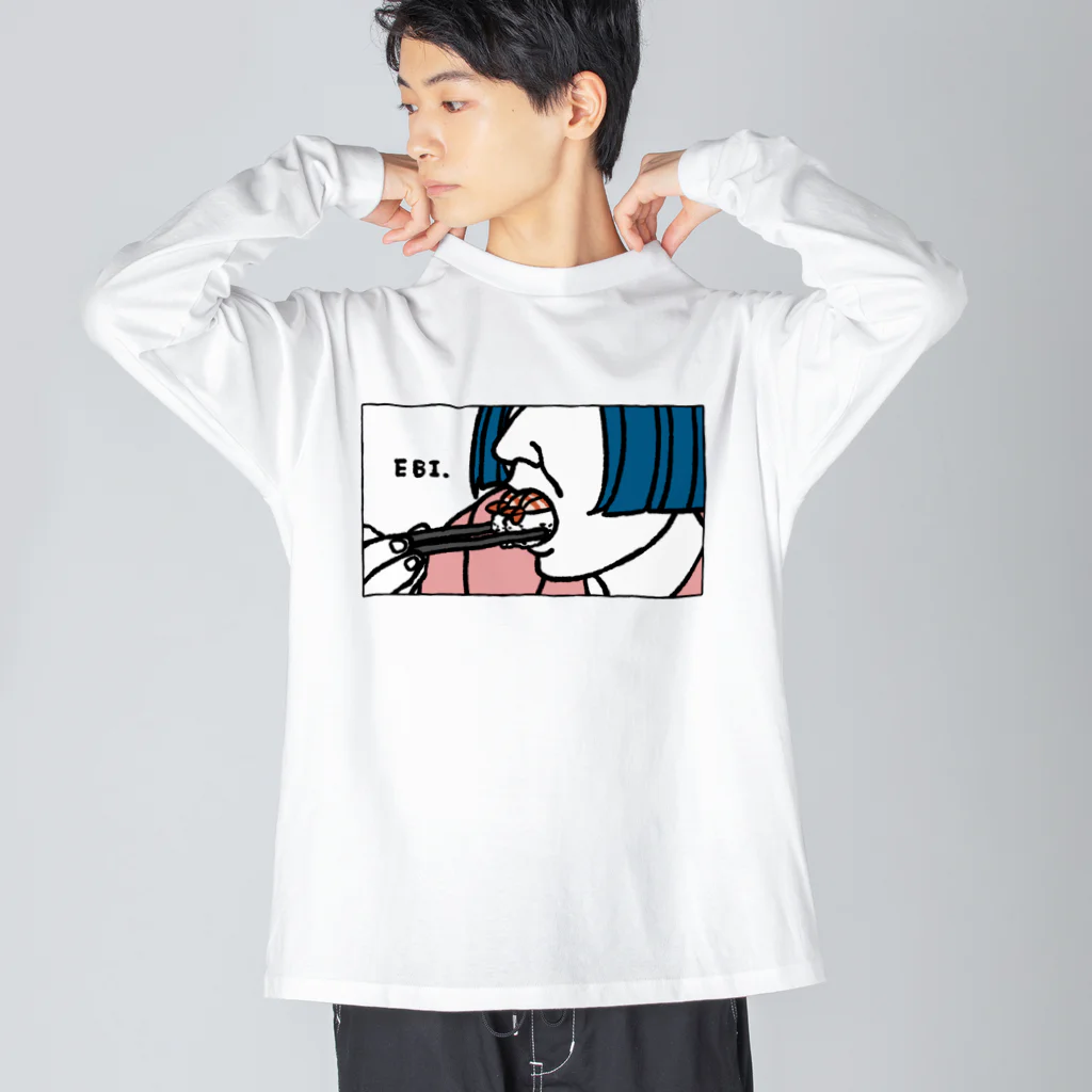 Creative store Mの君知＊NIKOGUI-design(EBI) ビッグシルエットロングスリーブTシャツ