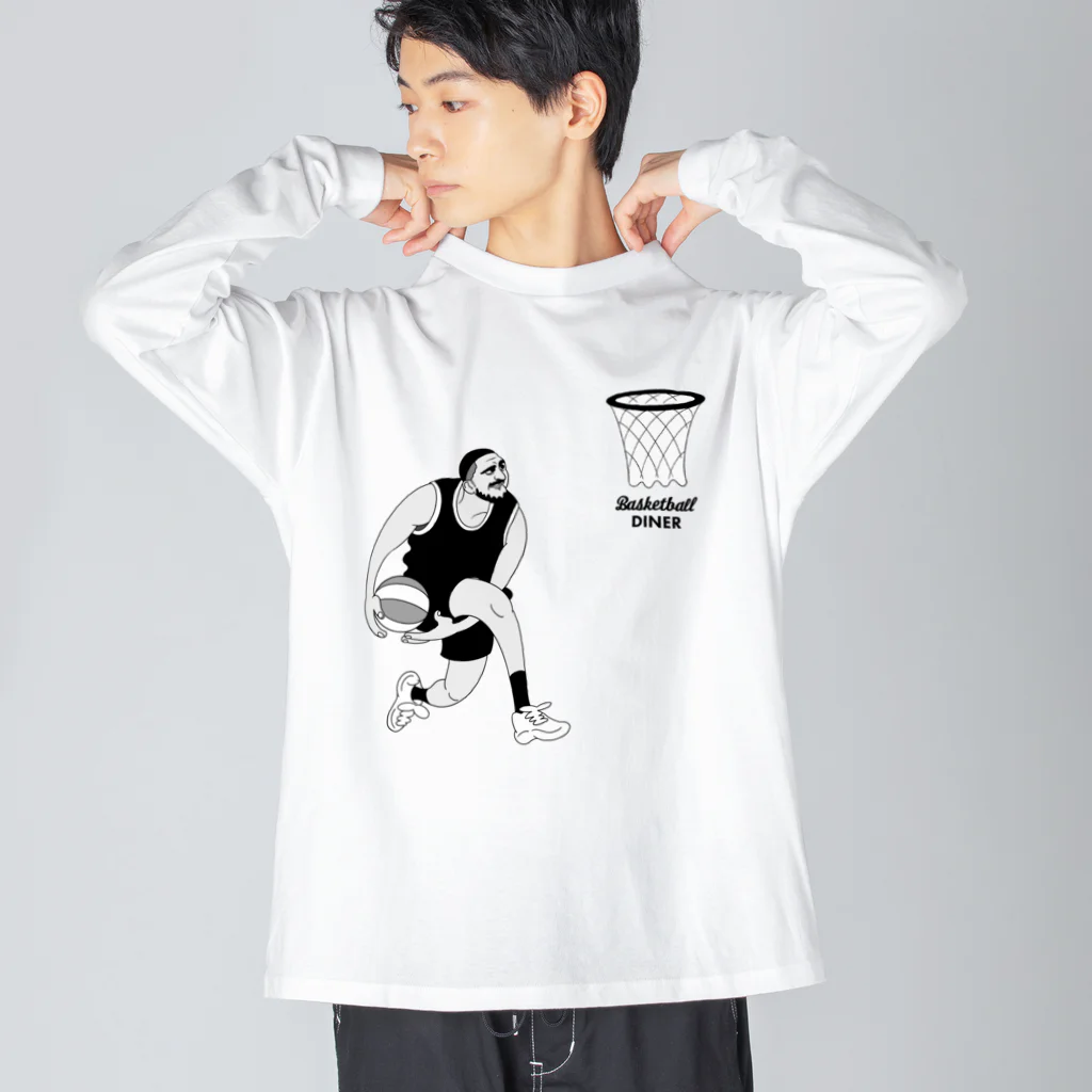 Basketball DinerのBasketball Diner ロゴOT ビッグシルエットロングスリーブTシャツ