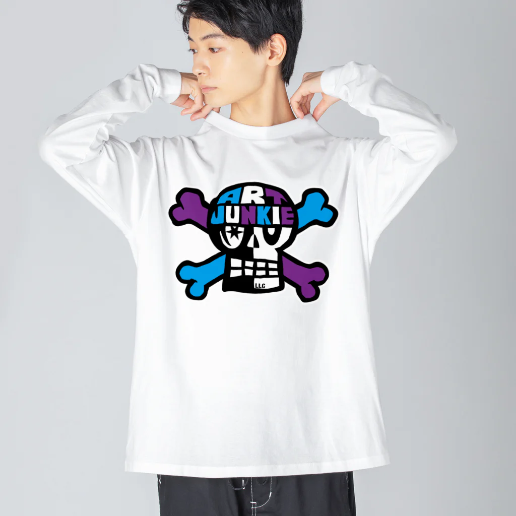 アートジャンキーSUZURI支店のAJ SKULL LLC ロゴ Big Long Sleeve T-Shirt