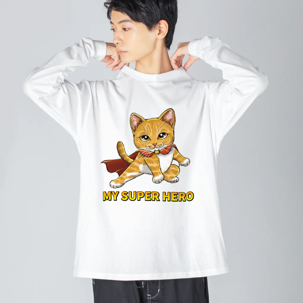 縁-yukari-のMY SUPER HERO ビッグシルエットロングスリーブTシャツ