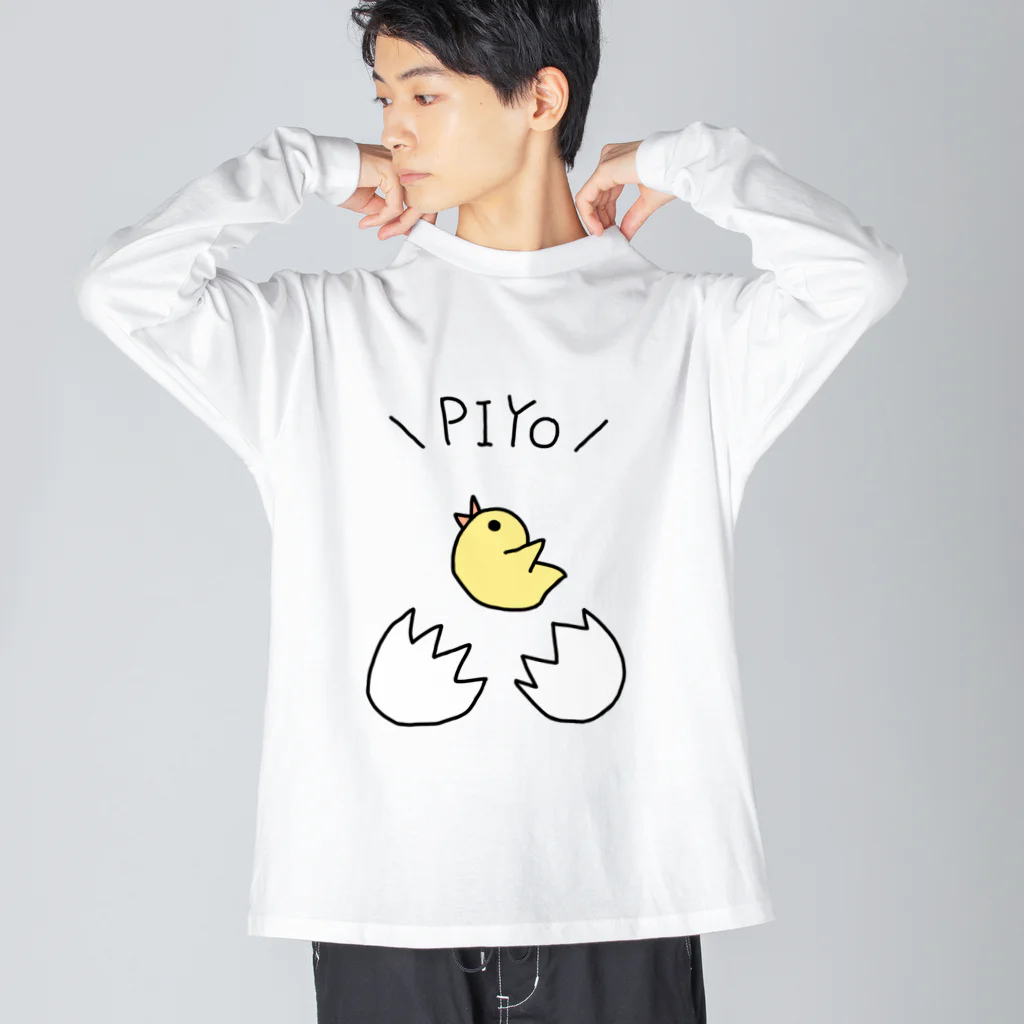 harusaraショップの＼PIYO／グッズ Big Long Sleeve T-Shirt