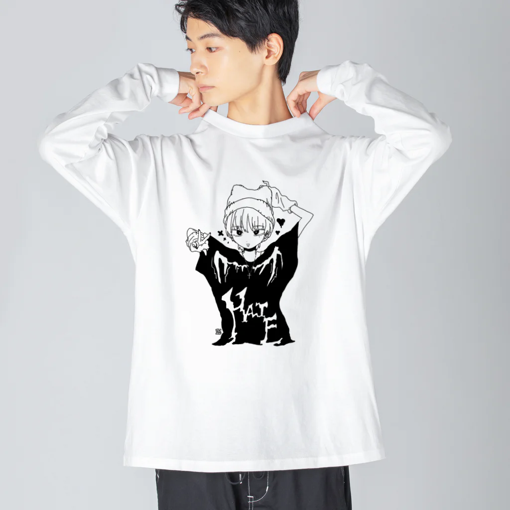 腸アルカリ星のヘトきゅん ビッグシルエットロングスリーブTシャツ