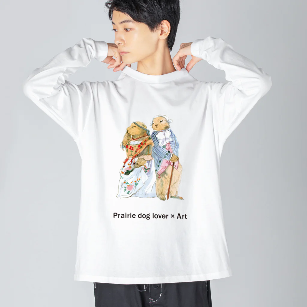 矢高あおいの【Prairie dog lover×Art】ロココスタイル ビッグシルエットロングスリーブTシャツ