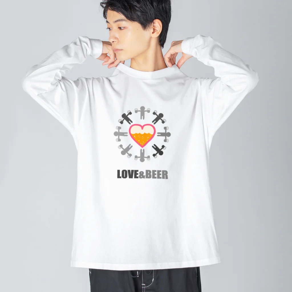 Siderunの館 B2のLOVE & BEER ビッグシルエットロングスリーブTシャツ