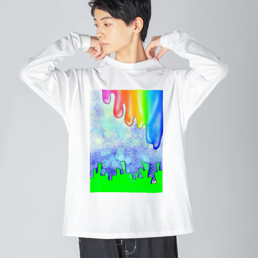 ▲ゆっこ(岩手産のスカイツリー )▲のレインボーさん Big Long Sleeve T-Shirt