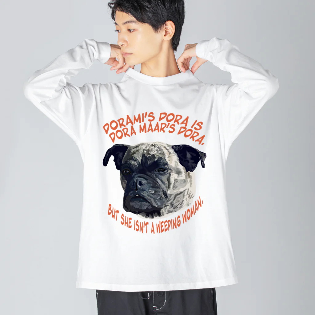 cosajisalutのどらみちゃん ビッグシルエットロングスリーブTシャツ