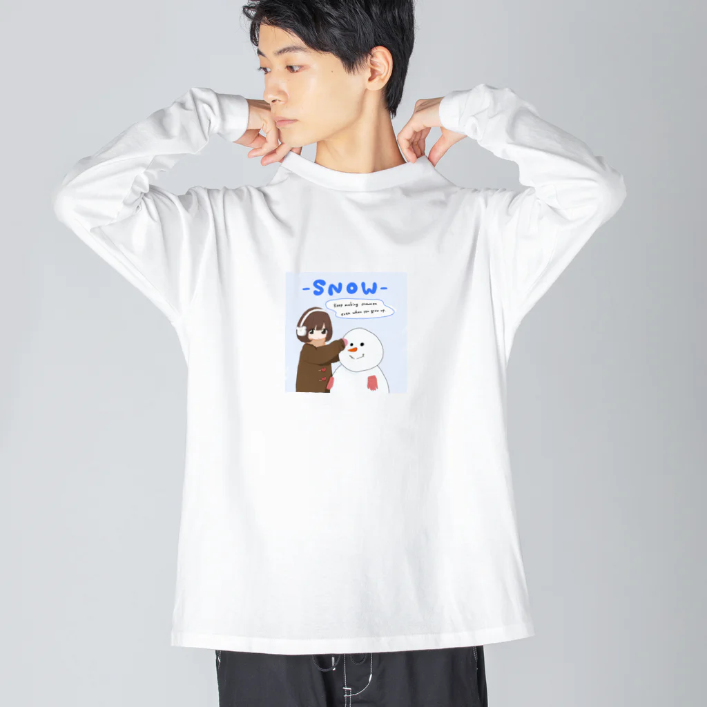 みーすけのmaking snowmen Big Long Sleeve T-Shirt