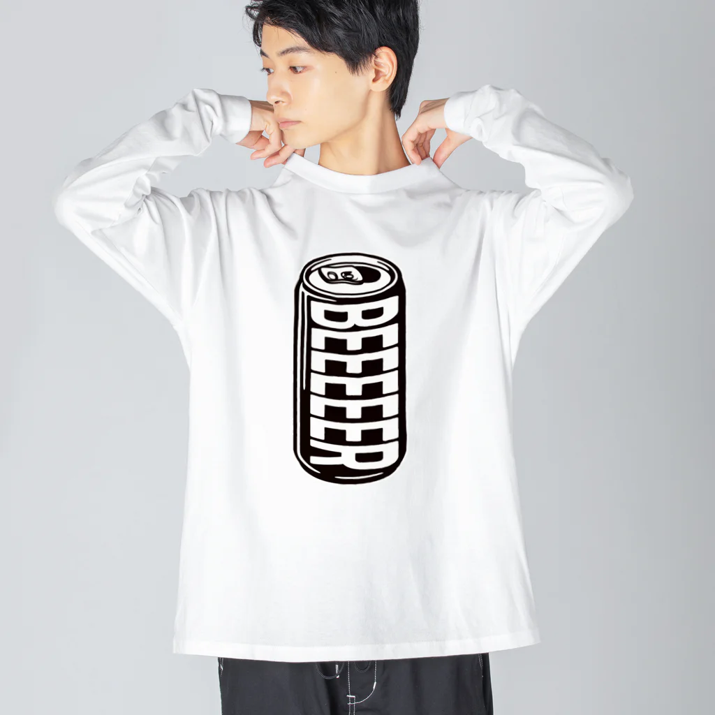 tonikakusakeの缶ビール BEEEEER ビッグシルエットロングスリーブTシャツ