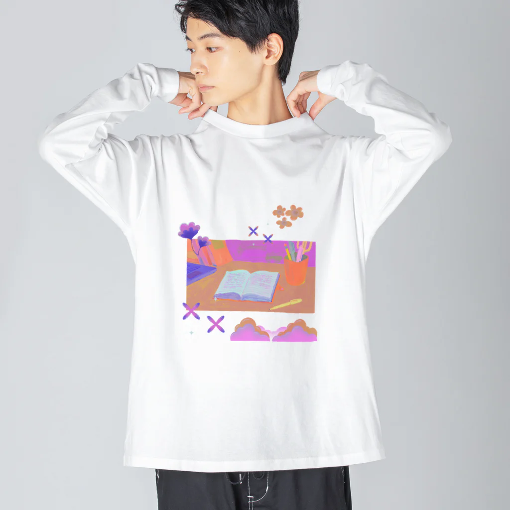 𝙈𝙊𝙈𝙊'𝙨 𝙎𝙝𝙤𝙥のemo_emo Big Long Sleeve T-Shirt