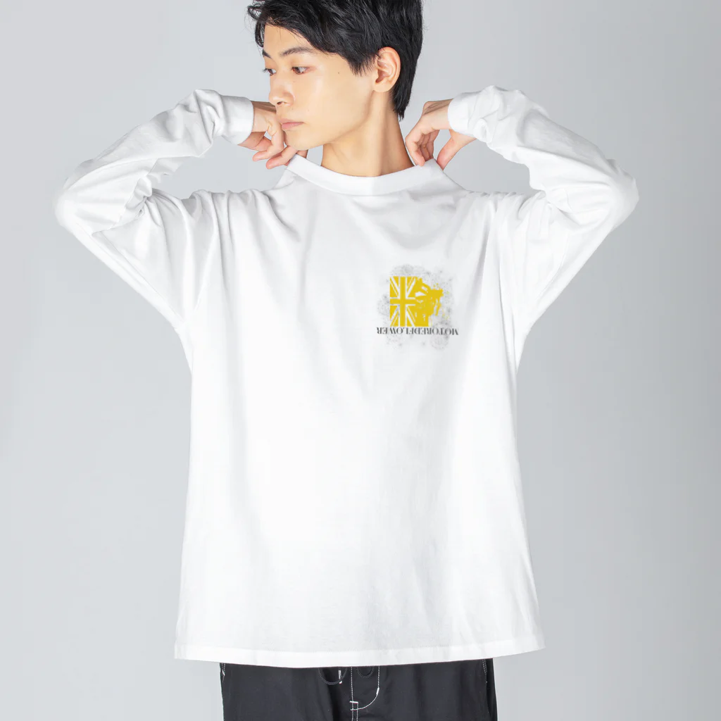 SOKICHISAITOのMORTORED WIRE FLOWER #backprint #yellowrogo  Big Long Sleeve T-Shirt