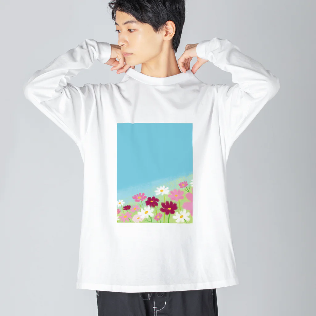 はっちゃんの空とコスモス Big Long Sleeve T-Shirt