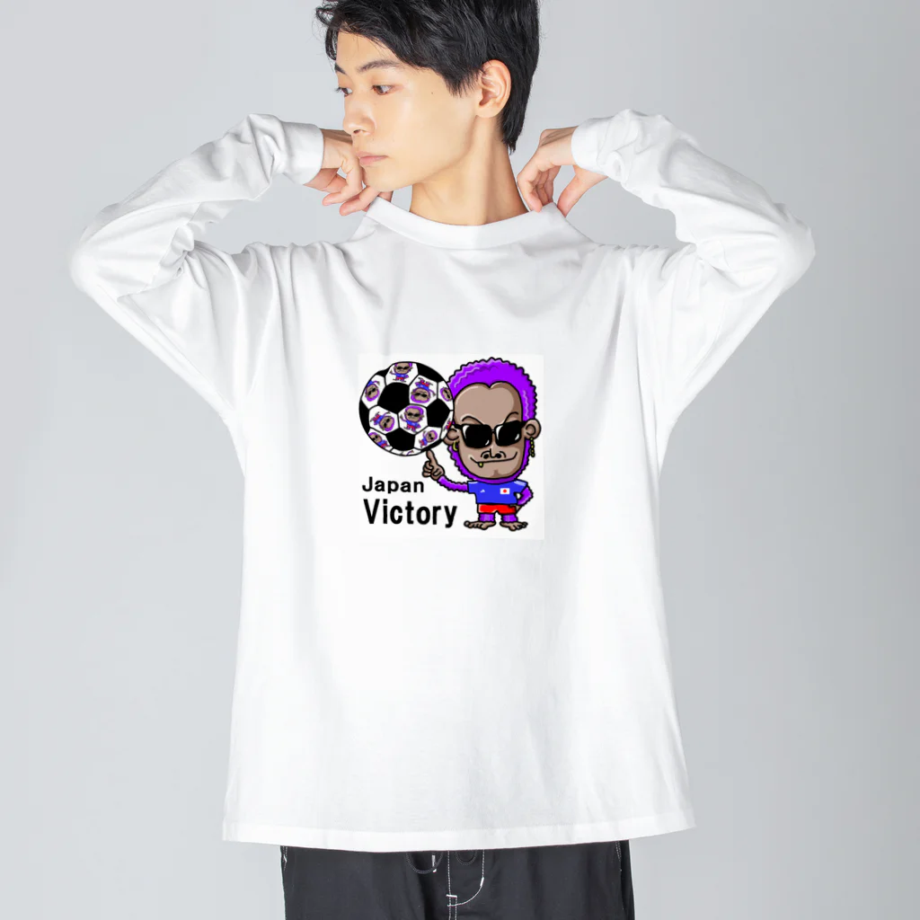 akapantoriの紫ゴリラサッカー2022 Big Long Sleeve T-Shirt