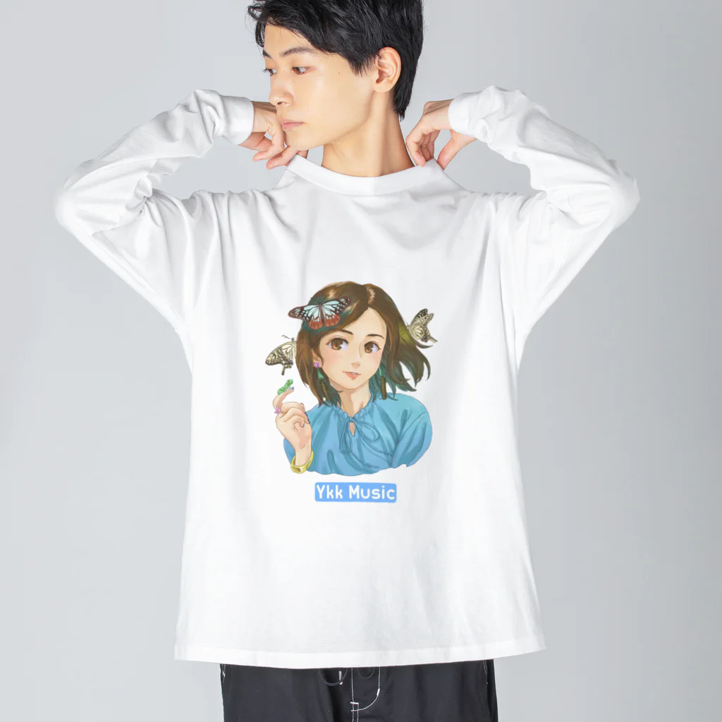 石原有輝香 official SUZURIの虫愛づる母君 designated by 北大路ツカサ ビッグシルエットロングスリーブTシャツ