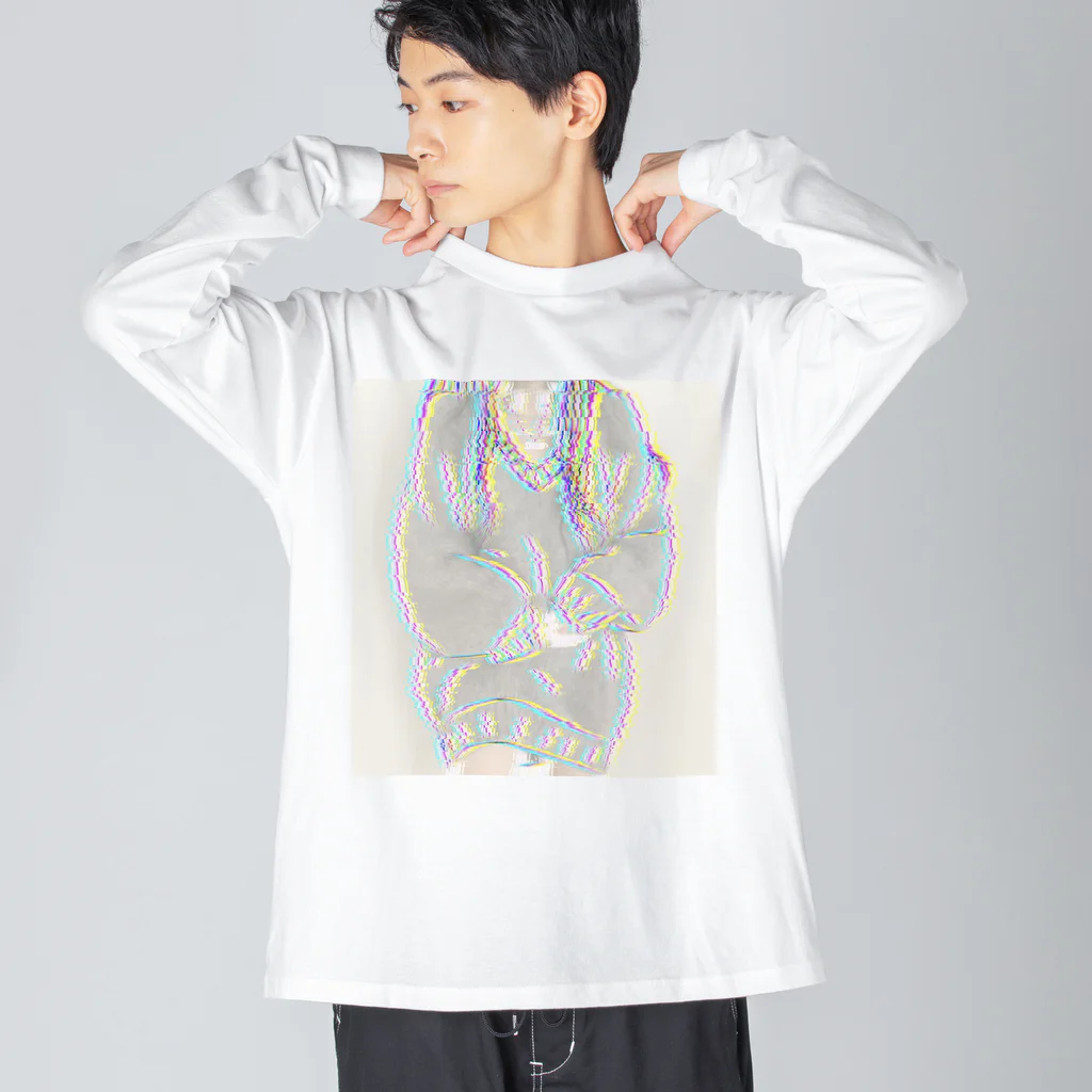 うきわさんのセーターっ子ちゃん Big Long Sleeve T-Shirt