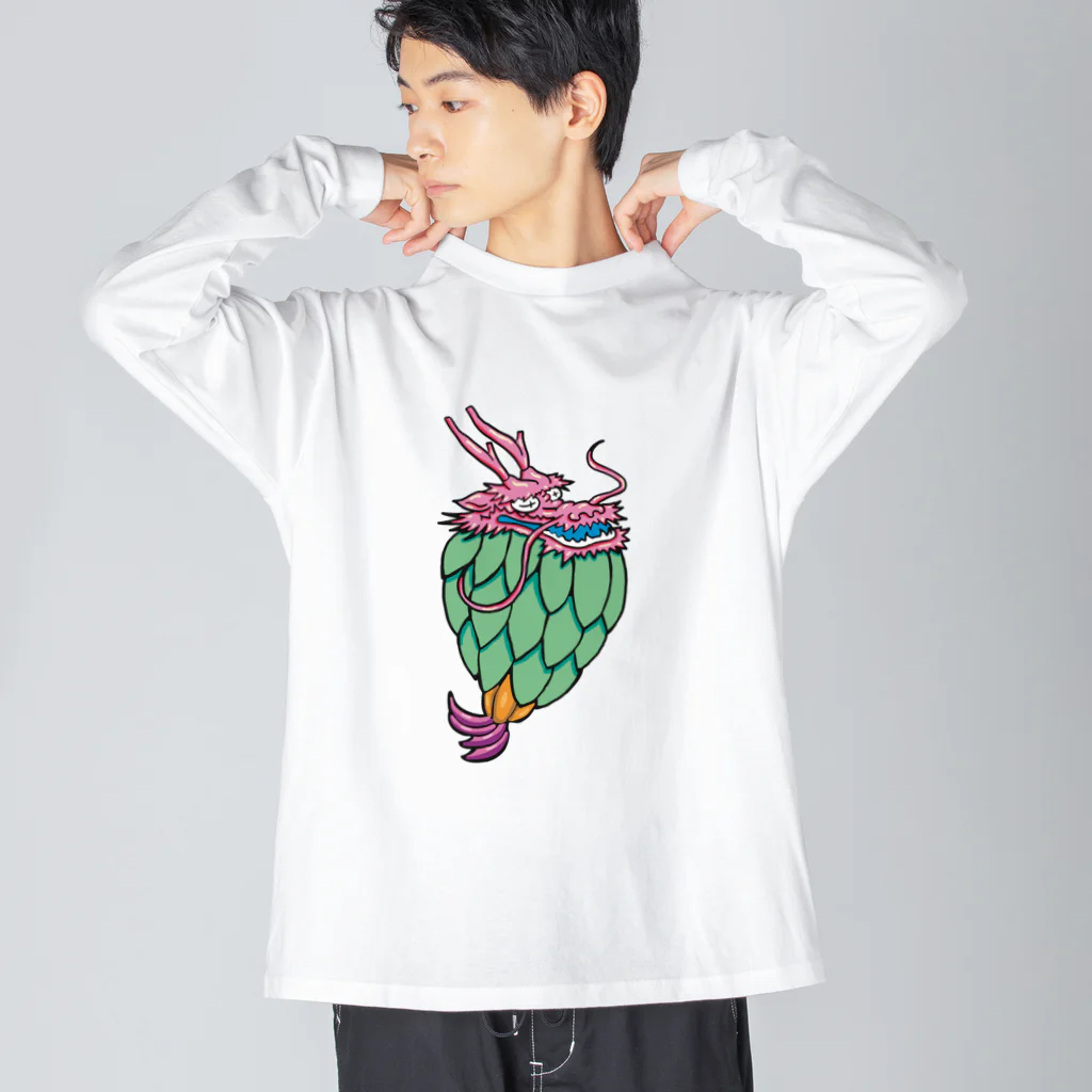 ヒロシオーバーダイブのドラゴンフルーツ Big Long Sleeve T-Shirt