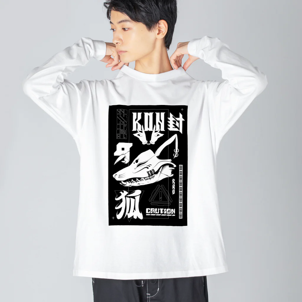 RAD_CREATIVE_LABの『狐 -KON-』 Big Long Sleeve T-Shirt