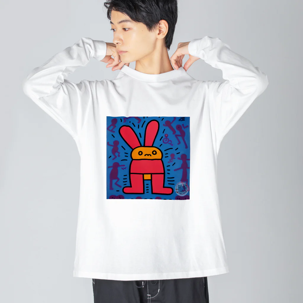 Magic Worldのカラフルな生き物シリーズ ビッグシルエットロングスリーブTシャツ