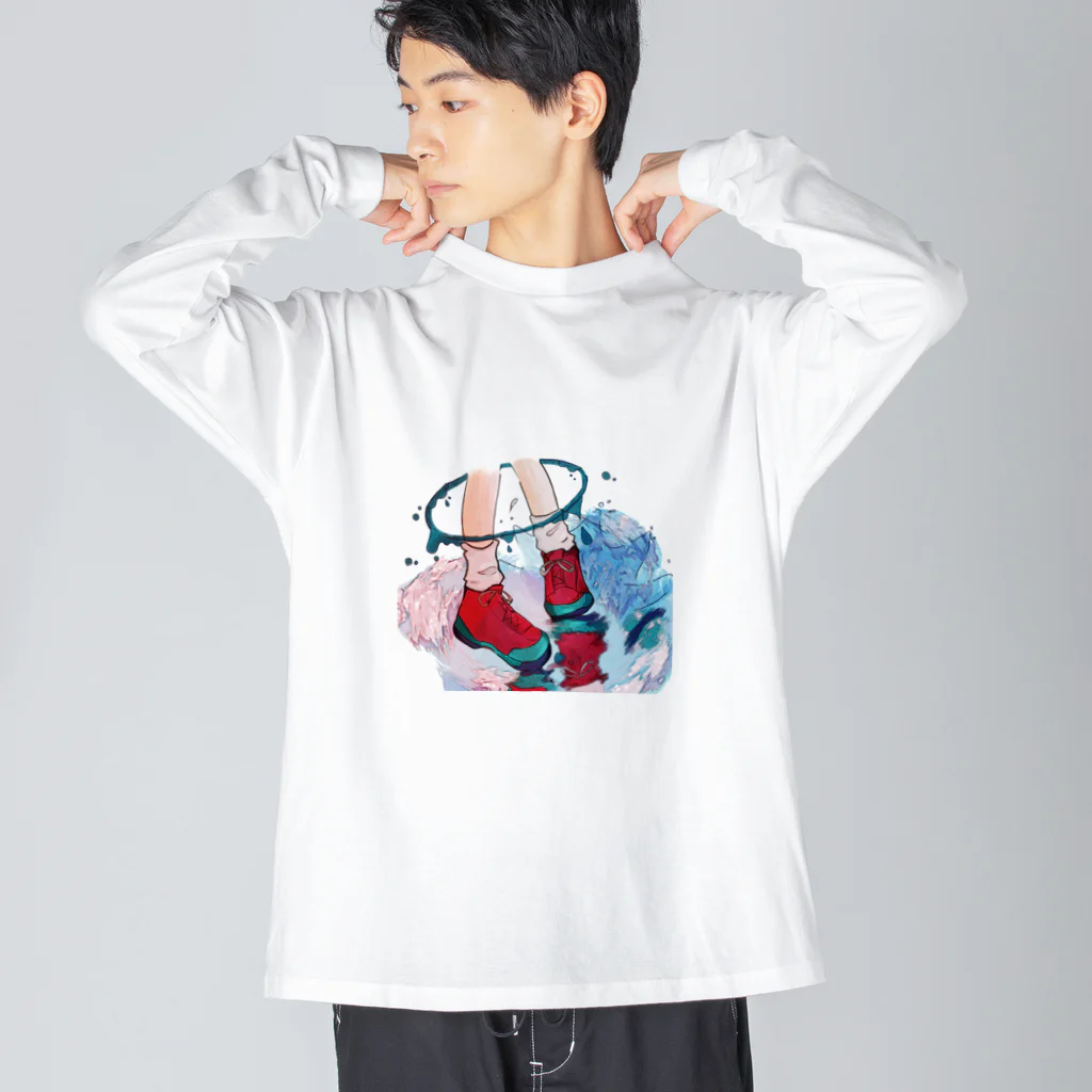 amemugi（あめむぎ）のあしかせ。 Big Long Sleeve T-Shirt