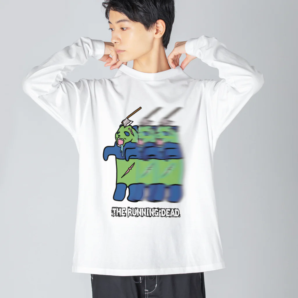 ヒロシオーバーダイブのランニング デッド Big Long Sleeve T-Shirt