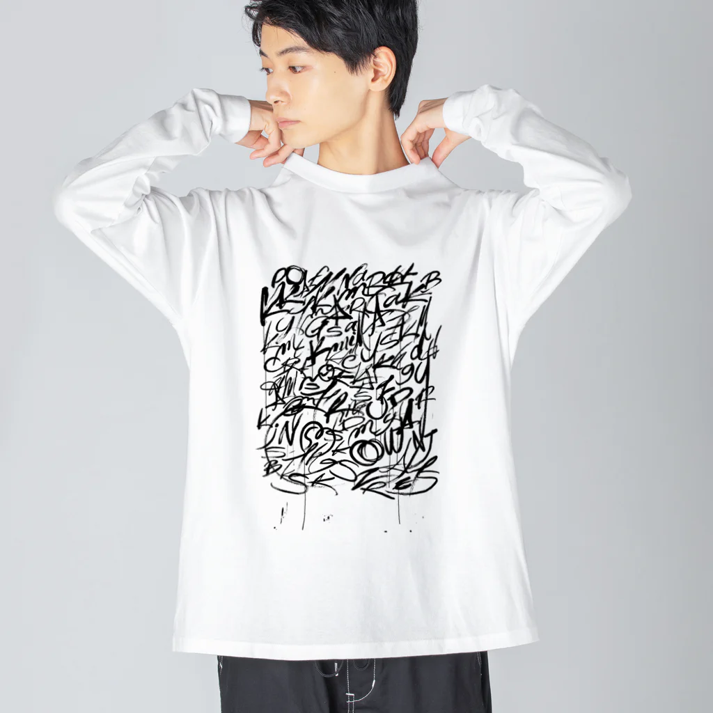 着ぐるみ＆calligraphyのiD Big Long Sleeve T-Shirt