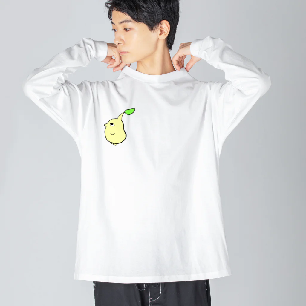 pet goodsのめがでたひよこまめ Big Long Sleeve T-Shirt