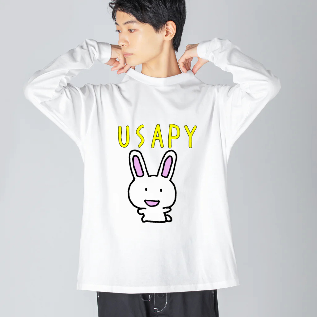 ema ショップのうさぎの　うさぴぃ Big Long Sleeve T-Shirt