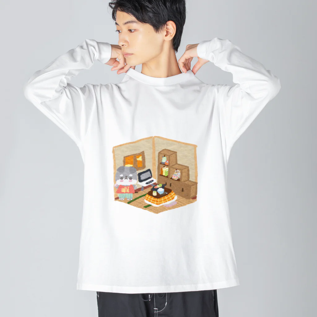 Katsukin Takamura | フェルトミニチュアアートドールの暇ちゃんのお家 ビッグシルエットロングスリーブTシャツ