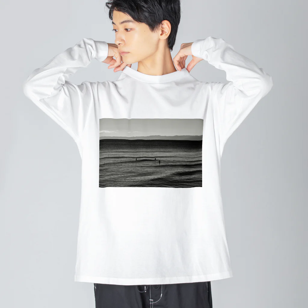 Hide Watanabeのwave_01 ビッグシルエットロングスリーブTシャツ