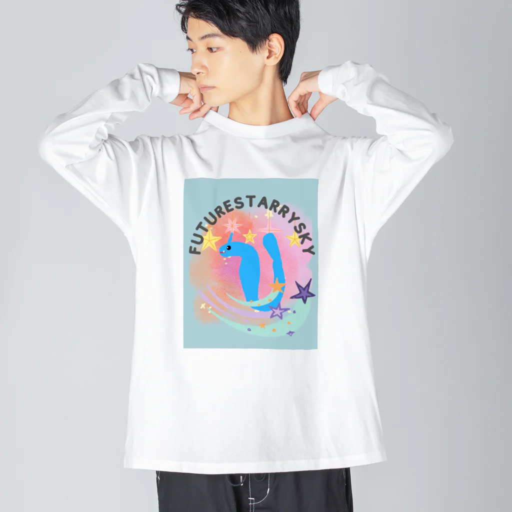 Future Starry Skyの青いドラゴン🐉 Big Long Sleeve T-Shirt