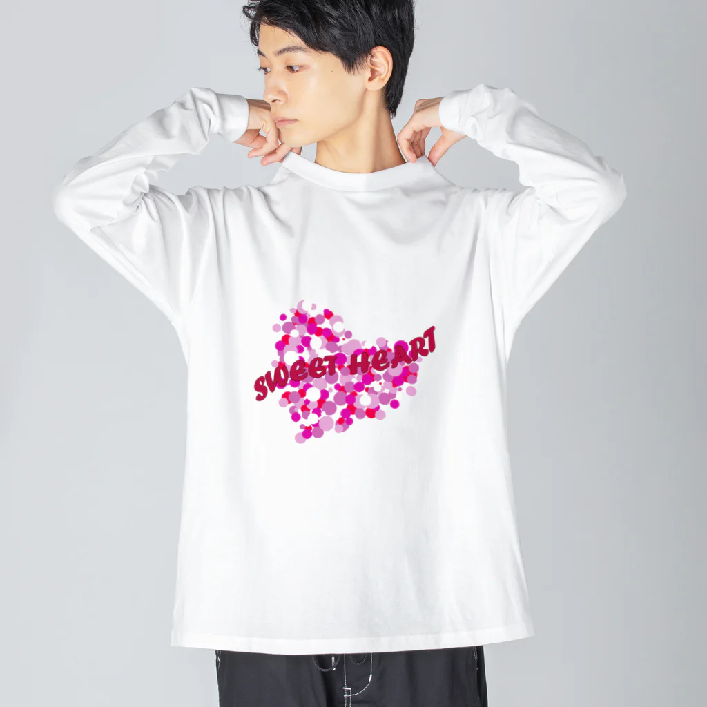 MZグラフィックスのスイートハート　ピンク Big Long Sleeve T-Shirt