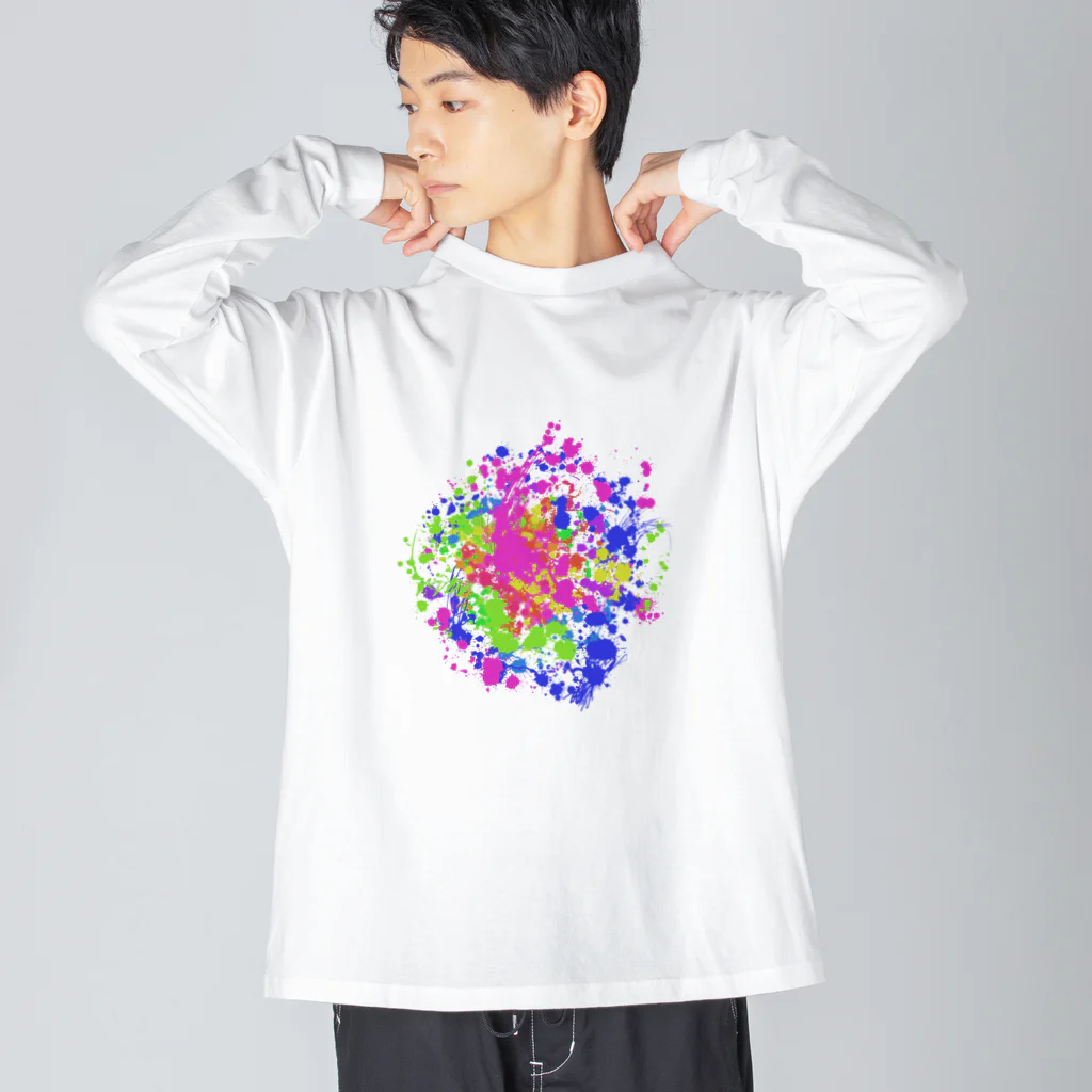 chicodeza by suzuriの爆発 Big Long Sleeve T-Shirt