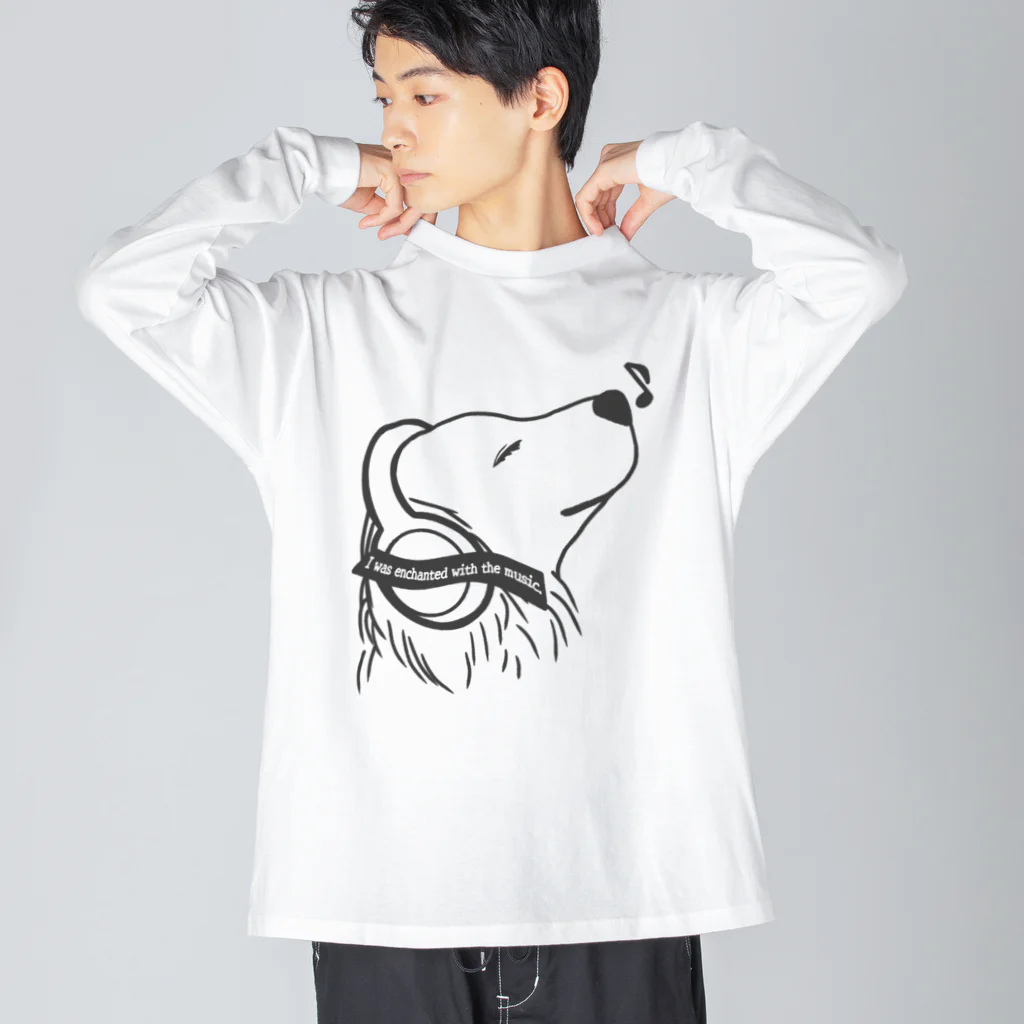 ぺんぎん24の音楽にうっとりゴールデン2(ダークグレー) Big Long Sleeve T-Shirt