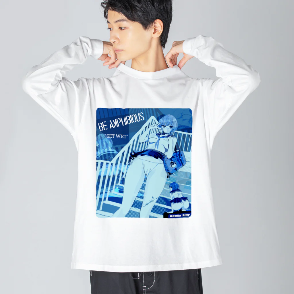 loveclonesのDOLLS, BE AMPHIBIOUS! 水陸両用 エロポップ 0600 Big Long Sleeve T-Shirt