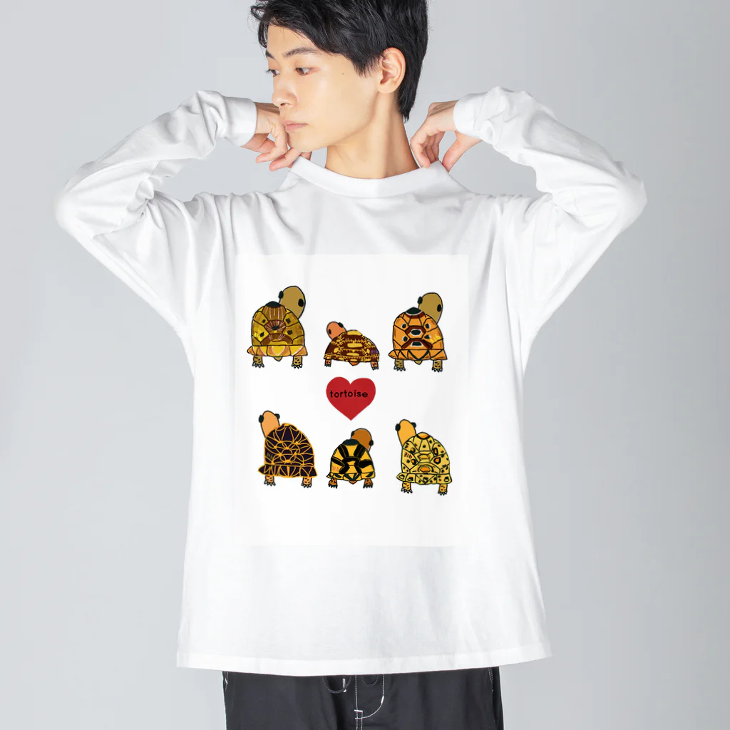 316(MIHIRO)のリクガメんず①tortoiseシリーズ Big Long Sleeve T-Shirt