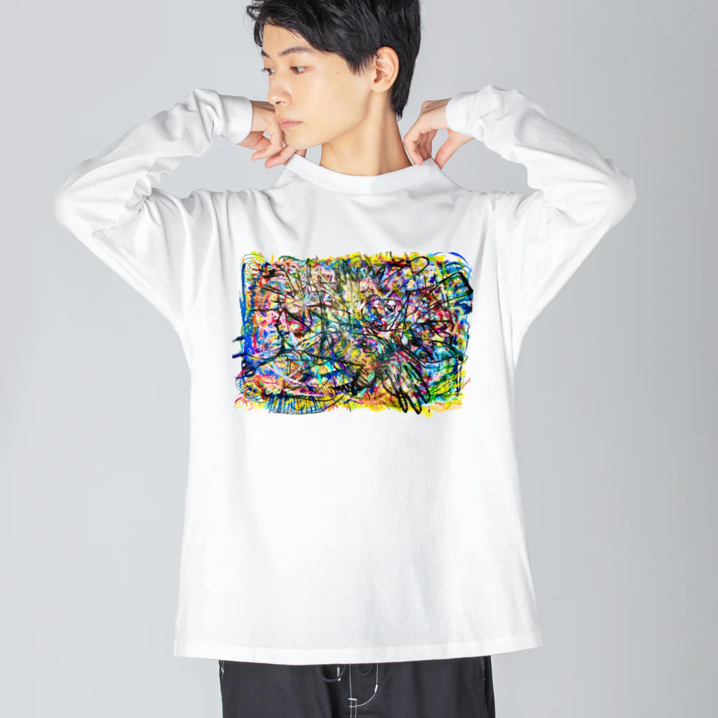 mikoのはみ出しモンスター ビッグシルエットロングスリーブTシャツ