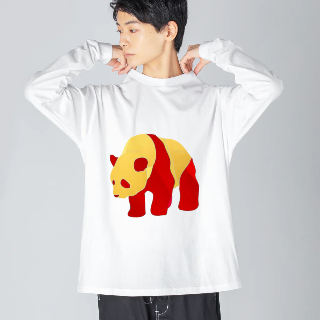 広熨斗隼人SHOPの広熨斗隼人のカラーパンダ🐼２ Big Long Sleeve T-Shirt