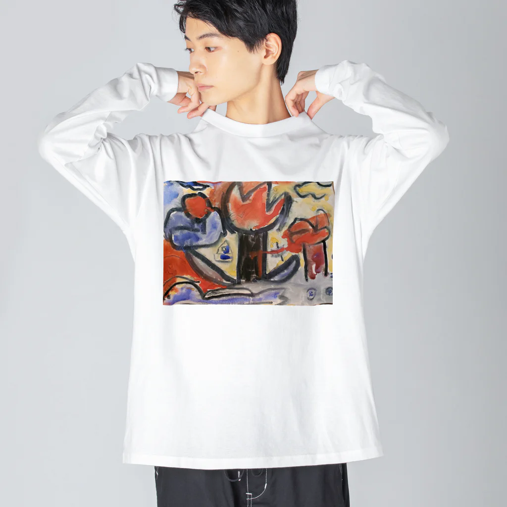 Ryuuhi_dragonのちゅーりっぷ ビッグシルエットロングスリーブTシャツ