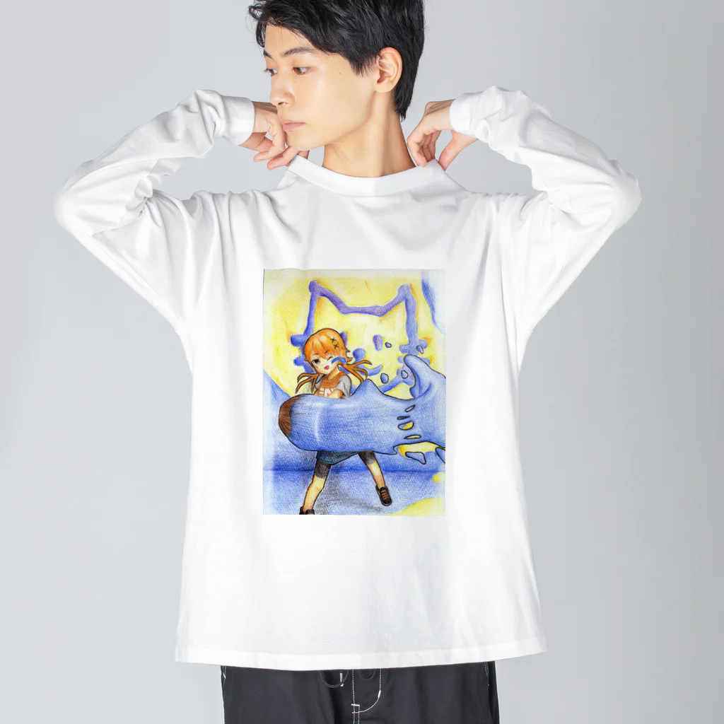 Minette222のパブロでお絵描き ビッグシルエットロングスリーブTシャツ