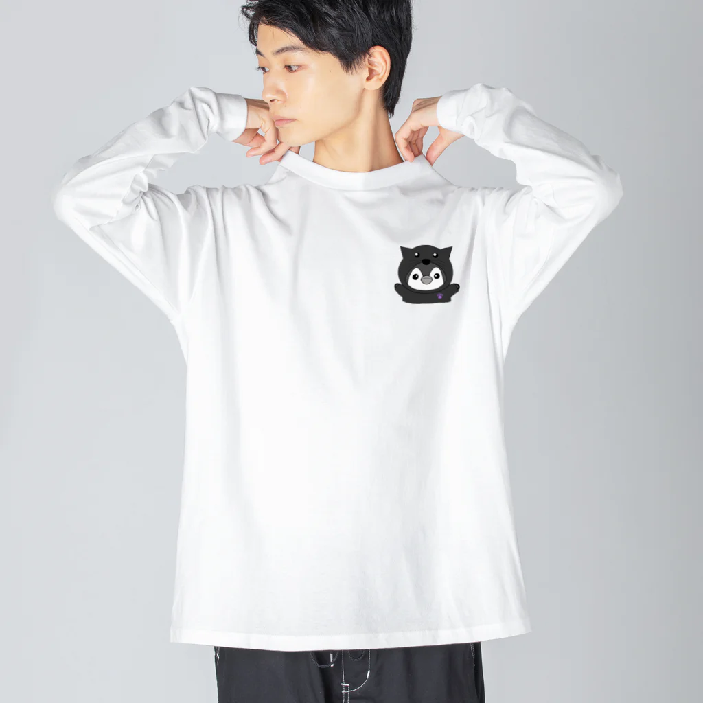 あかねぇ🐧✨のナギねこ クロ ビッグシルエットロングスリーブTシャツ