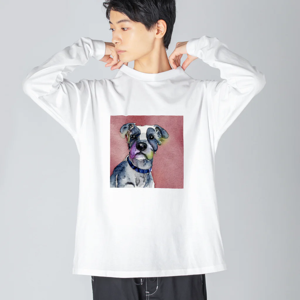 broccoli-のdog2 ビッグシルエットロングスリーブTシャツ