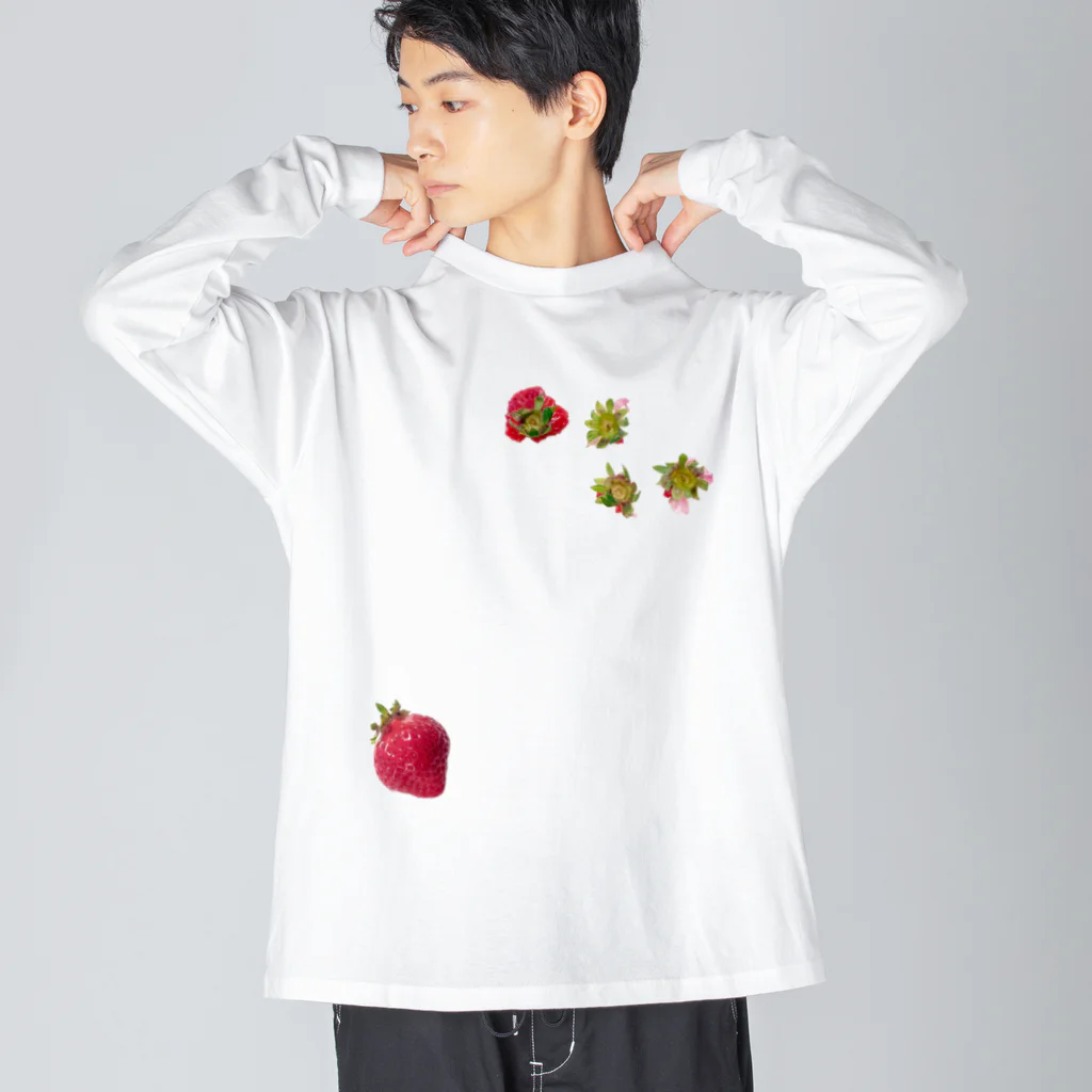 みあまゆあのおいしい苺 Big Long Sleeve T-Shirt