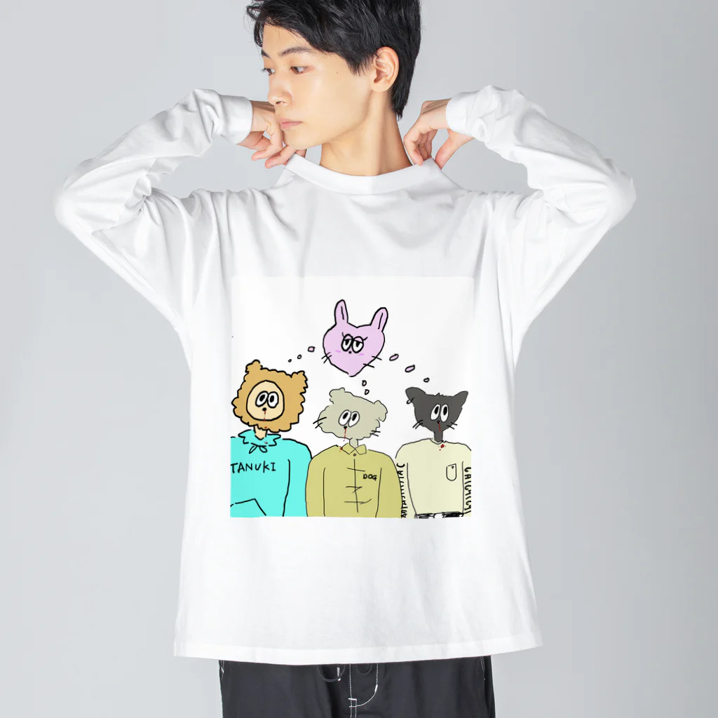 いち屋の恋じゃんラビットハント ビッグシルエットロングスリーブTシャツ