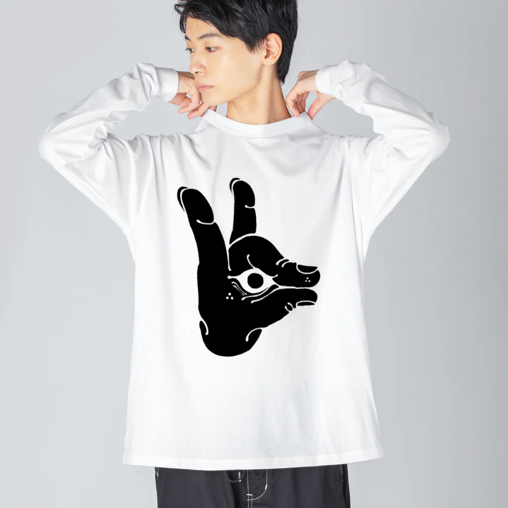 ⛩ イチハチクラブ 18CLUB 🇯🇵  神戸のうん - 吽 - 루즈핏 롱 슬리브 티셔츠