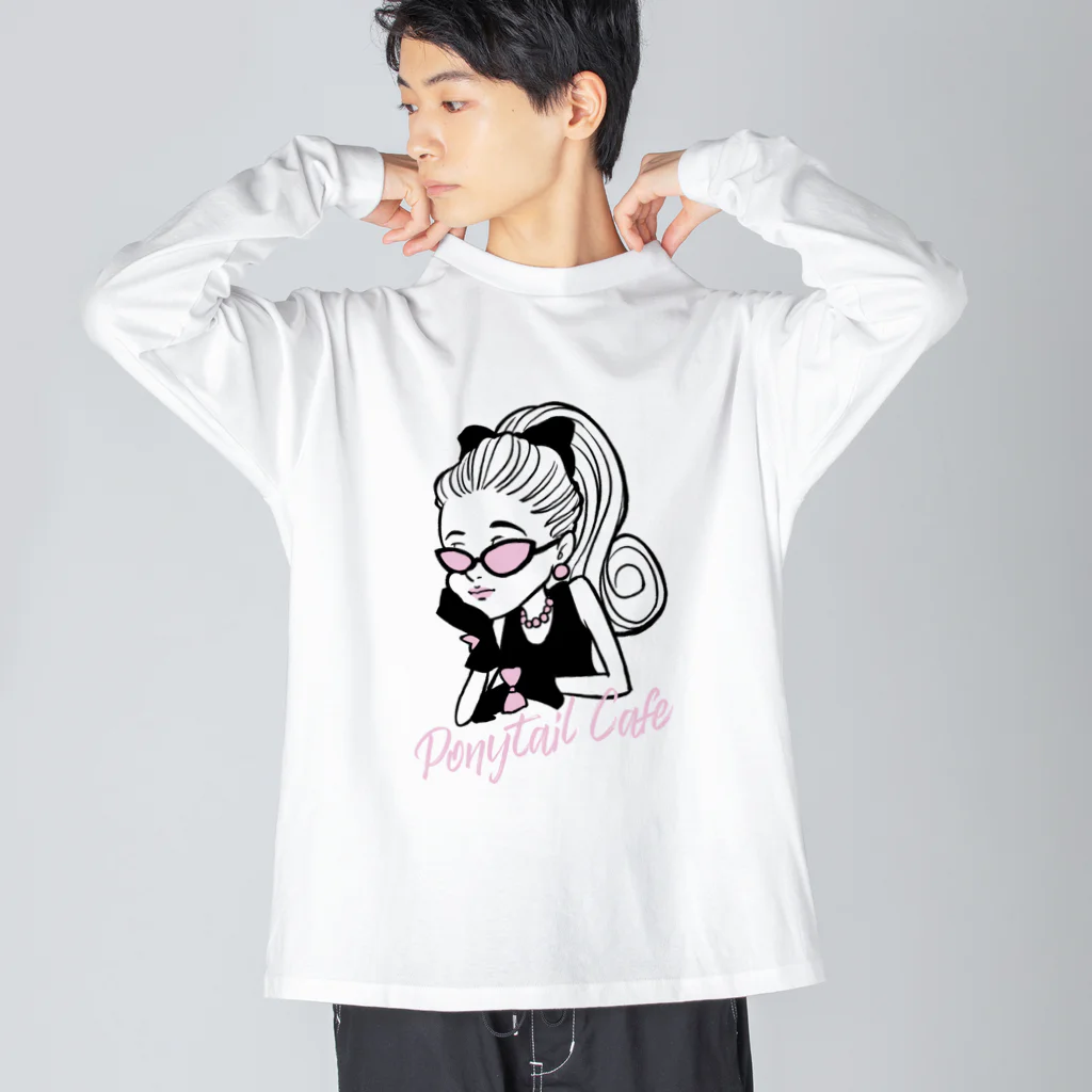 PONY TAIL CAFEのヘプバーン ビッグシルエットロングスリーブTシャツ