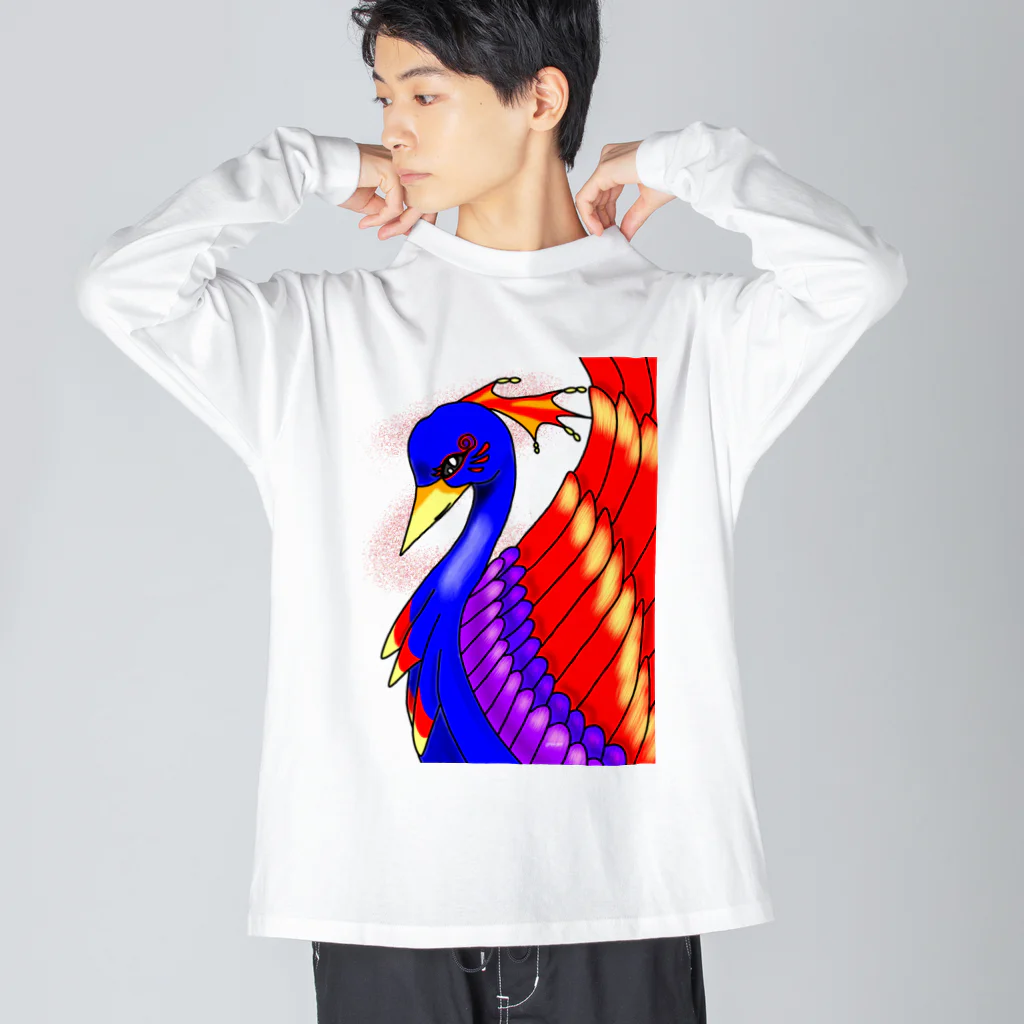 greetenの不死鳥アート  幻想世界 Big Long Sleeve T-Shirt