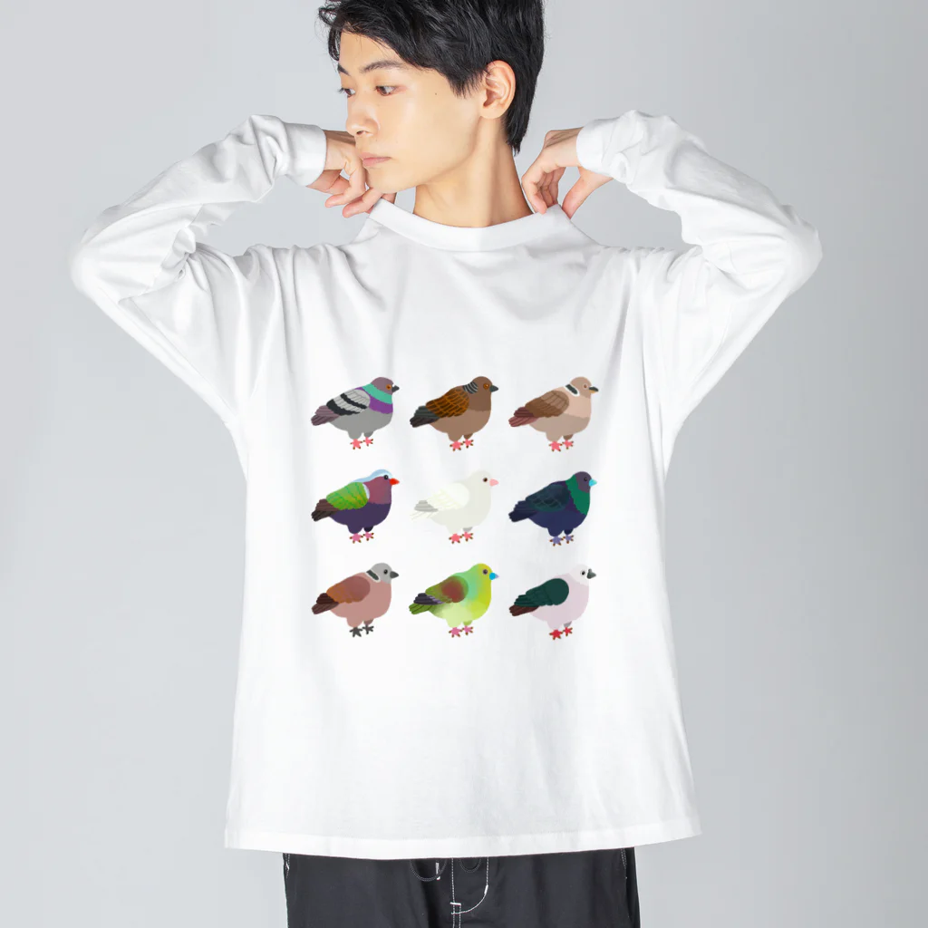 すずの木洋品店のハトちゃん Big Long Sleeve T-Shirt