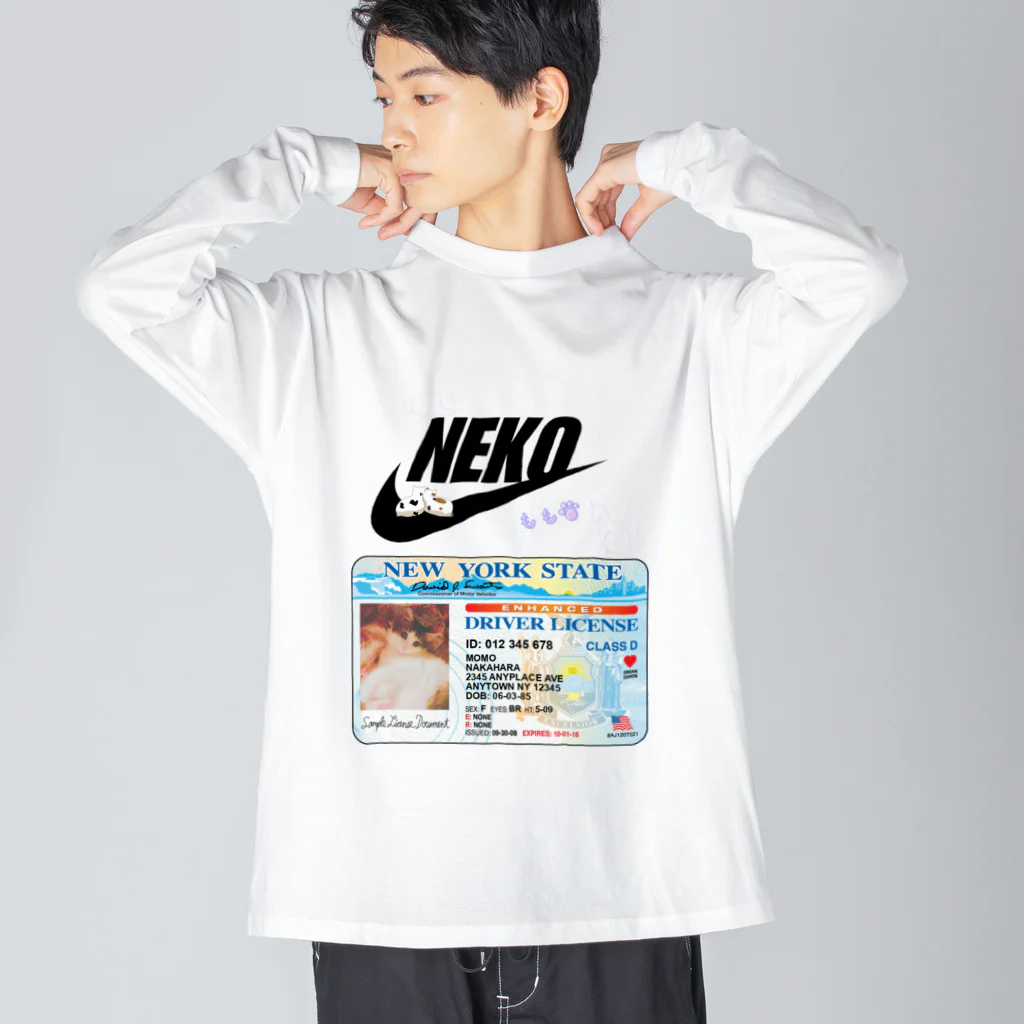 𝙈𝙊𝙈𝙊'𝙨 𝙎𝙝𝙤𝙥のNEKO ビッグシルエットロングスリーブTシャツ