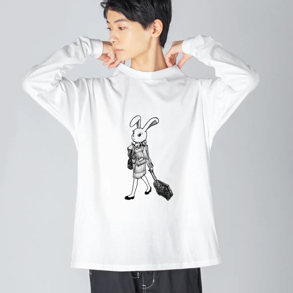 空想画学販売所のCAのウサ子 Big Long Sleeve T-Shirt