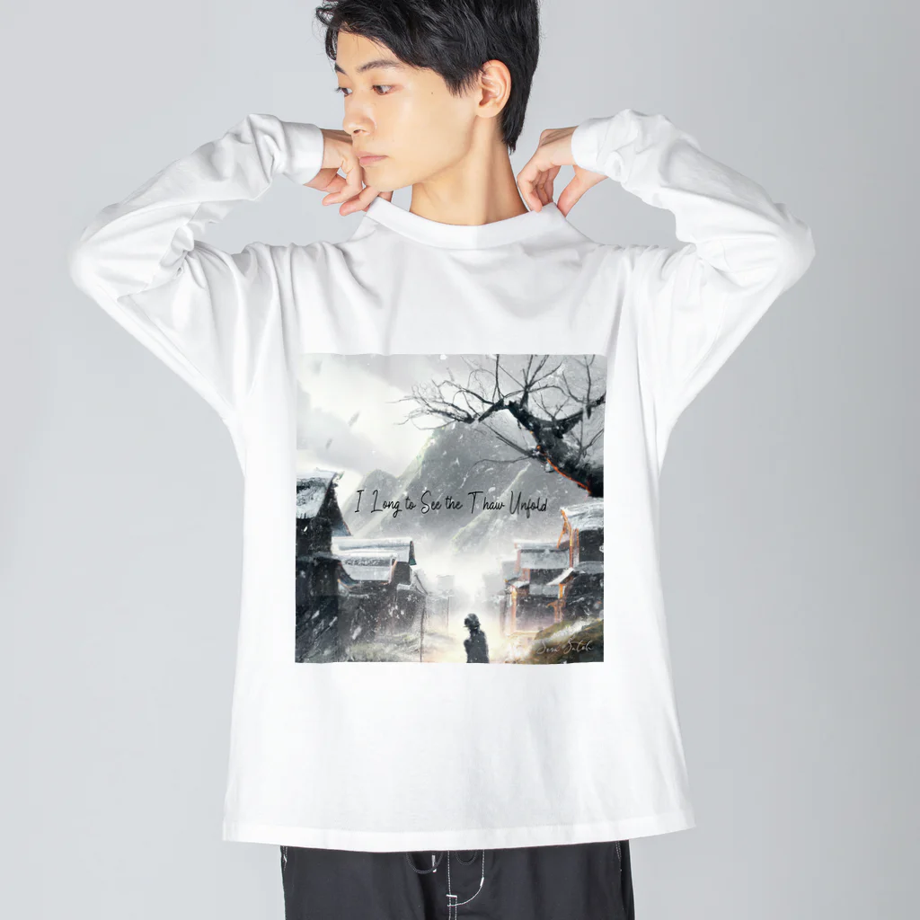 SoraSatohのI Long to See the Thaw Unfold - Sora Satoh ビッグシルエットロングスリーブTシャツ