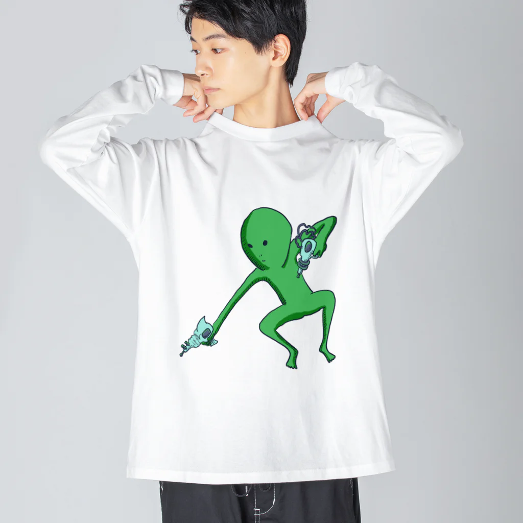 doteauの宇宙人くん：光線ピューピュー Big Long Sleeve T-Shirt